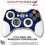 Abstract 01 Blue Skin by WraptorSkinz TM fits XBOX 360 Wireless Controller (CONTROLLER NOT INCLUDED)