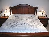 Lilac Fields Blue Queen Size Quilts-Handmade a