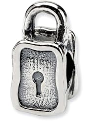 Sterling Silver Reflections Padlock Bead