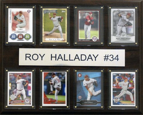 MLB Roy Halladay Philadelphia Phillies 8 Card Plaque