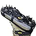 YUEDGE Universal 18 Steel Teeth Anti-Slip Ice And Snow Traction Cleats Safe Protect Shoes(L)
