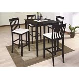 Home Line Espresso Finish Counter Height Stools Set of 2 by 