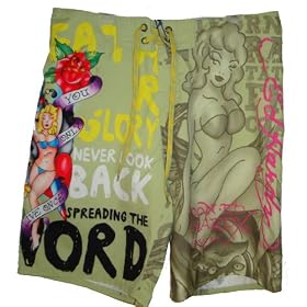 Men's Ed Hardy Swim Trunks Bathing Suit Many Sizes Available