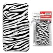Black and White Stripes Zebra Skin Animal Design Back Snap-On Cover Hard Case Cell Phone Protector for Apple iPhone 3G i-phone