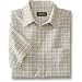 Short-Sleeve Patterned Linen/Cotton Camp Shirt
