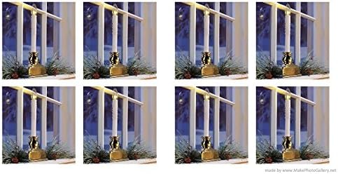 Living Home 12" Battery-Operated Cordless Window LED Candle-White (8)