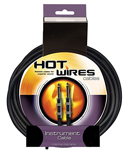 On-Stage Hot Wires 1/4" Guitar Instrument Cable, 10 Feet