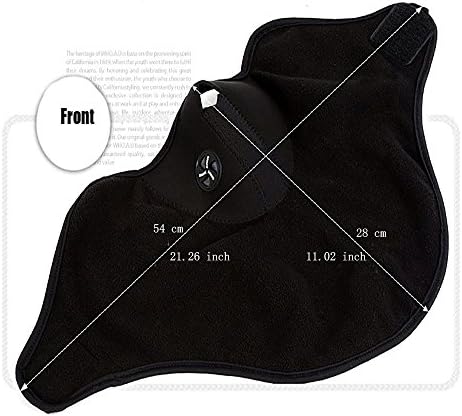 1Pc Black Anti-cold Warm Bicycle & Motorcycle Half Face Neck Mask