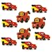 Cars Cupcakes - Disney Cars Assorted Edible Hard Sugar Decorations