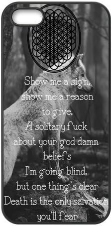 Snap-on TPU Rubber Coated Case Compatible with iPhone 5 / 5S Covers [BMTH Bring Me to the Horizon]