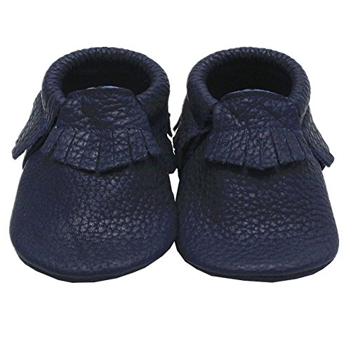 Mejale Baby Soft Soled Leather Moccasin Tassel Slip-on Newborn Infant Toddler Shoes Pre-walker