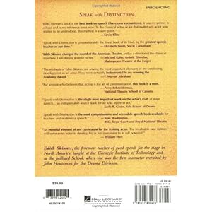 Speak with Distinction: The Classic Skinner Method to Speech on the Stage