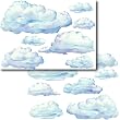 14 Huge Sky Clouds Nursery Stickers Wall Decal Stickers