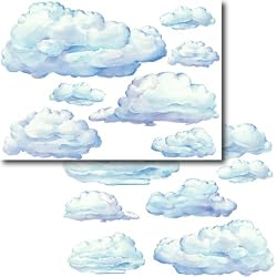 14 Huge Sky Clouds Nursery Stickers Wall Decal Stickers