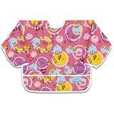 Bumkins Waterproof Sleeved Bib - Dr. Seuss Horton Raspberry