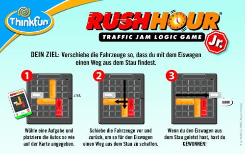 Imagen 2 de Thinkfun 55040 Rush Hour- Juego de lógica espacial [Importado de Alemania]