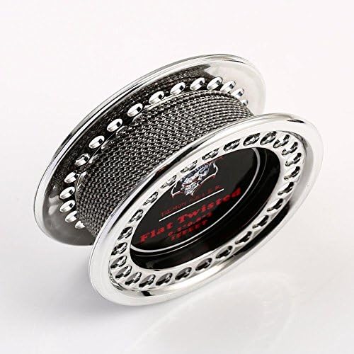 AIWUJIN Wire DIY Heating Coil Wire 15' feet/roll 0.3*0.8+32GA with Cotton (Flat twisted)