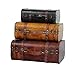 Vintiquewise(TM) 3-Colored Vintage Style Luggage Suitcase/Trunk, Set of 3