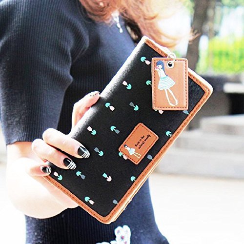 Bessky(TM) 2015 Fashion Lady Women Long Purse Clutch Zip Bag Card HolderWallet