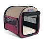 Petmate Portable Pet Home, Small, Khaki/Plum