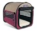 Pet Supplies : Petmate Portable Pet Home Small, Khaki/Plum