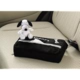 BONFORM [ ボンフォーム ] SNOOPY [ スヌーピーボーン ] ティッシュカバー [ ブラック ] ［ 可愛いスヌーピーのマスコット付き!! ］ 7460-05BK