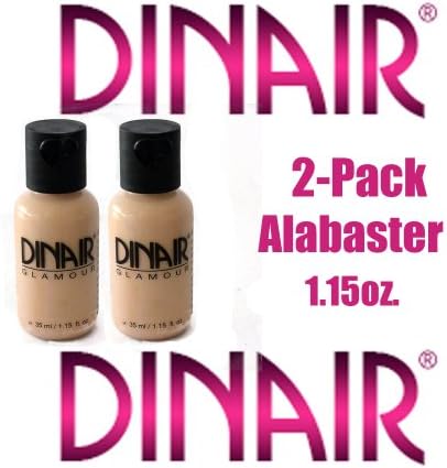 DINAIR AIRBRUSH MAKEUP - ALABASTER FOUNDATION 1.15 OZ. - 2 PACK