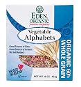 Eden Organic Pasta, Vegetable Alphabets, 16-Ounce Packages (Pack of 6)
