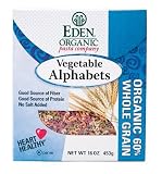 Eden Organic Pasta, Vegetable Alphabets, 16-Ounce Packages (Pack of 6)