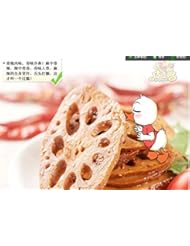 Grocery: Qyz@ Chinese Delicious Snacks:wuhan Special Pipiya Spicy Halide Lotus Root Slices