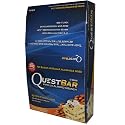 Quest Bar Vanilla Almond Crunch - Low Carb, High Protein Bars that are High Fiber and Gluten Free - Box of 12