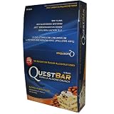 Quest Bar Vanilla Almond Crunch - Low Carb, High Protein Bars that are High Fiber and Gluten Free - Box of 12