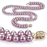 Lavender 6-7mm AA Freshwater Pearl Necklace 16 inch Choker Length