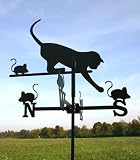 Wetterhahn Wetterfahne Katze klein