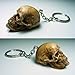 Mini Human Skull Keychain Biker