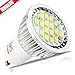 MUMENG 500LM GU10 Base 16SMD 2835 LED 5.5W 6500K Cool White Bulb 110V Replaces 50W Halogen 120 Degree Beam Angle for Office, Home, Recessed, Accent, Landscape, Track Lighting Pack of 4 Units