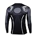 G-LIKE Men's Black Iron Man Long T-Shirt