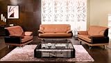New 3pc Contemporary Modern Leather Sofa Set #AM-231-A-YELLOW/BROWN New 3pc Contemporary Modern Leather Sofa Set #AM-231-A-YELLOW/BROWN