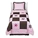 Pam's Petals 3-pc. Bedding Set - Pink/ Brown (Twin)