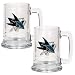 San Jose Sharks NHL 2pc 15oz Glass Tankard Set- Primary Logo by Great American Products