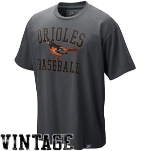 Nike Baltimore Orioles Black Southpaw Organic Vintage Washed T-shirt