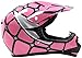 Youth Offroad Gear Combo Helmet Gloves Goggles DOT Motocross ATV Dirt Bike Spiderman Pink , Small