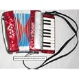 Barronelli Piano Accordion 17 Keys 8 Bass - Red