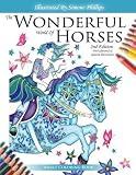 The Wonderful World of Horses - 2nd Edition - Adult Coloring / Colouring book: Beautiful Horses to Color - 2nd Edition with revised and additional illustrations