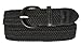 Black Braided Elastic Stretch Belt by Marshal