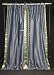 Tie Top Gray Silk Sari Drapes, Panels, saree Curtains