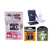 Hello Kitty 87009 5.1 Megapixel Digital Camera Plus Accessory Bundle
