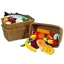 Plastic Wicker Basket (Single)