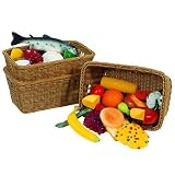 Plastic Wicker Basket (Single)