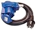 Produkt-Bild: as - Schwabe 60483 Adapterleitung mit Winkelkuplung 230V / 16A / 3polig, 1,5m H07RN-F 3G2,5, IP44 Aussenbereich